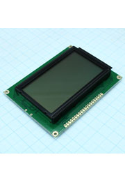 WG12864A-TGH-V#N, ЖКИ графич, 128х64, подсв. Белая, инд. Серый, 6 o cl.