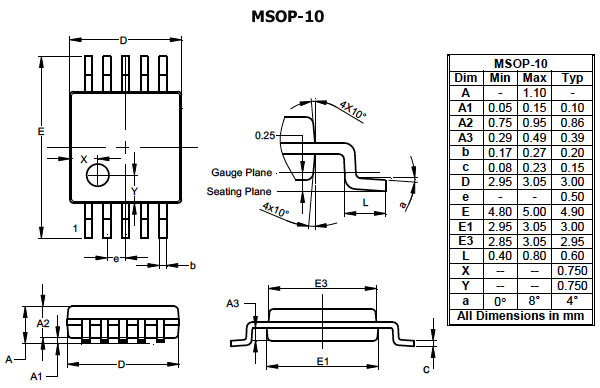 AD9833BRMZ-REEL7, MSOP10