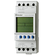 12.22.0.024.0000, Реле времени цифровое недельное; монтаж на рейку 35мм; 2СO 16A; питание 24В АC/DC;