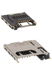 2908-05WB-MG, разъем microSD P/P SMT 8 контактов шаг 2.54мм