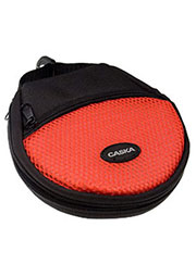 КЕЙС ДЛЯ CD/DVD 26ДИСКОВ, (ткань/молния)красн. CASKA