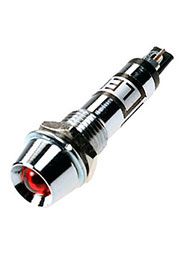 L-701R-12V, светодиод с держателем красный 12В резьба М8