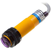 E3F-DS10P1-GRTE18S, фотоэлектрический датчик М18 диффузный до 100мм PNP NO кабель аналог GRTE18S-P23