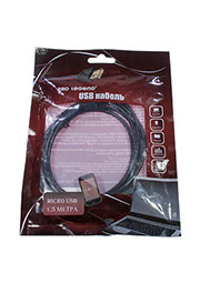 PL1307, Кабель USB 2.0 A вилка - Micro USB вилка, 1.5 м.