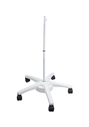 31-0820, Стойка напольная для ламп-луп, пятилучевая, цвет белый