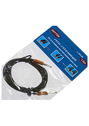 3-0015MG-1.5, Шнур шт 3.5 st-шт 3.5 st мetal-gold, d=2,0 мм, 1.5 м