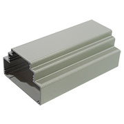 ALUD9MG-PLG-V0, корпус на DIN рейку алюминиевый серый 166.7x98.3x69.0мм