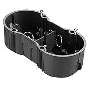 8810006, Коробка установочная 2-местная,141х70х45мм для скрытого монтажа в кирпичных стенах (с самор