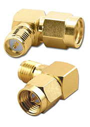 SMA-F - RP SMA-M, переходник угловой розетка-вилка