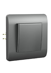 431449, (NEW3-E) Розетка с/з со шторками с крышкой, 16А, IP44, серебряный