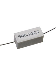 0,22ом   5%  CRL-5W   проволочный резист, 0,22ом 5% CRL-5W проволочный резистор, цементный AXIAL выв