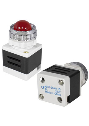 N-322-R, Лампочка неоновая в корпусе RUICHI N-322-R, 220 В, красная