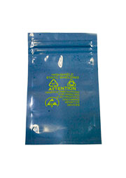 ASMZ-L ESD 70х120мм, Антистатический пакет металлизированный с ЛОГО, zip lock