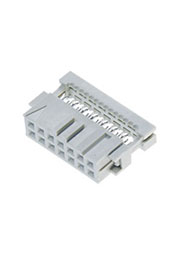 1-215911-4, AMP-Latch-14 розетка на шлейф 2,54мм с крышк.б/ф