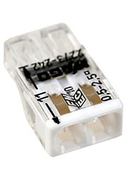 2273-242, электромонтажные экспресс-клеммы, 2х2.50 кв.мм, с пастой