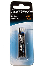 0.8 LI 14500, аккумулятор с защитой, 1шт.