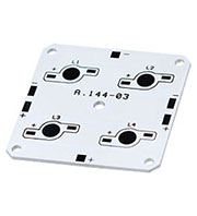 S-50S50-4E MONO, Алюм.плата для 4-x одноцв.св.диодов(Emitter 4x,W)