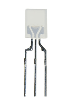 L-119EGWT, Светодиод 2х5мм/красный/625нм/8-20мкд/ - зеленый/568нм/5-12мкд/белый матовый/110