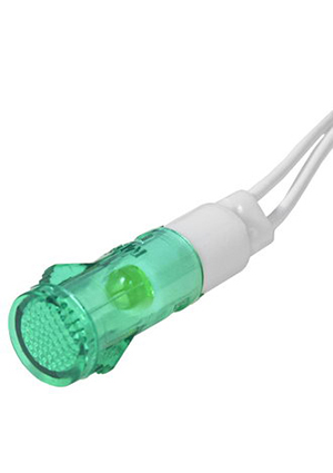 N-327-G, Лампочка неоновая в корпусе RUICHI N-327-G, 220 В, зеленая