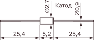 1N4728A   (3V3), DO-41, Стаб  1W    3.3V