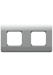 431435, (NEW3-E) Рамка 2-ая, универсальная, серебряный