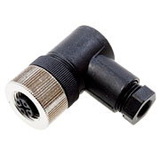 K-DOS-1205-W, гнездо 5 контактов для датчика угловое, гайка М12  IP67 (=DOS-1205-W)