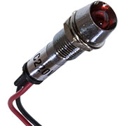 N-XD8-1W-R 220V, Лампа неоновая с держателем красная 220VAC