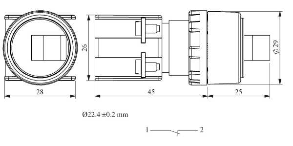 KB12C, Тумблер (1НЗ)