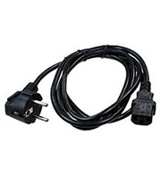 PC-186-VDE, Кабель питания (сетевой) 220В, 10А прямой (черный) 1.8м