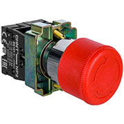573835, Кнопка управления "Грибок" ?30мм (2) с фиксации NP2-BS445 без подсветки красная 1НЗ +1НО IP4