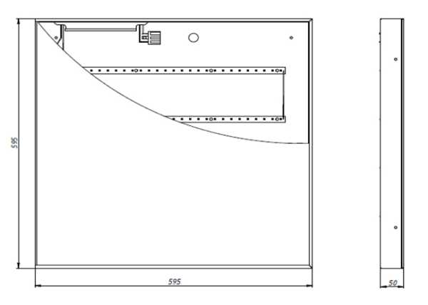 ВПС-ОФ-1-0606-35-Д1-ВН-4К, светильник "Армстронг"