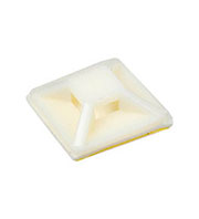 07-2020, Площадка под хомут 20 мм х 20 мм, упаковка 100шт.,белая