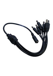 14-0317, разветвитель питания 5.5х2.1 гнездо - 9 шт. 5.5х2.1 штекер