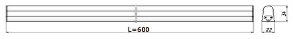 Т5-600-08-3000К-Д2, светильник линейный Т5, 8Вт, артикул ВПС-Т5-1-06-08-15-3К