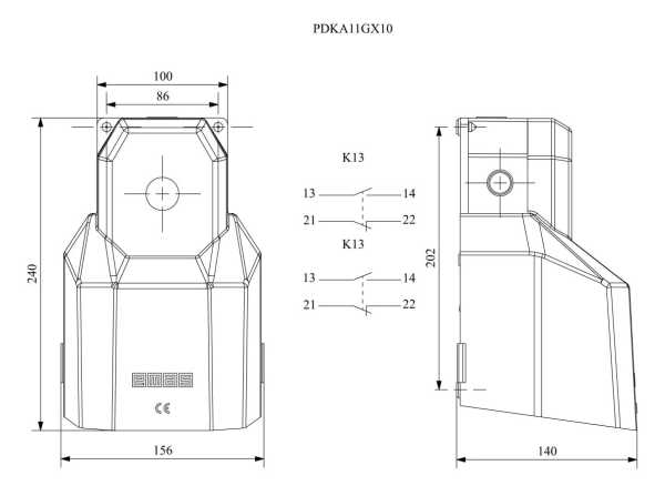 PDKA11GX10, Педаль с защитной крышкой 2x(1НО+1НЗ) (с возм. подкл. аксессуаров)