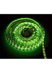 141-334, Лента светодиодная, зеленый, 12В, 4.8Вт/м, 60SMD (3528)/м, IP20(23), 8мм, 1м