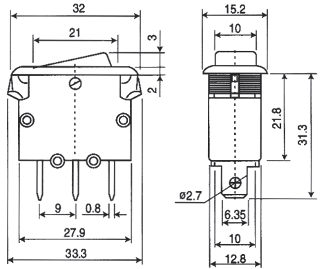 M115-B1120-G, выключатель-автомат 250В 15A (аналог для CBLS2A15)