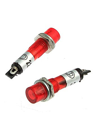 N-283-R 220V, Лампочка неоновая в корпусе RUICHI N-283-R, 250 В, красная