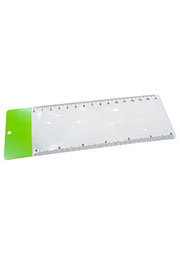 805-3X, линза френеля гибкая 3х (линейка-закладка 190х65 мм) зеленый