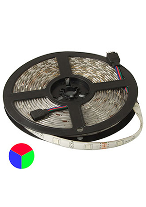 5050 150LED IP65 12V RGB, Светодиодная лента RUICHI, 5050, 150 LED, IP65, 12 В, RGB, катушка 5 м (це