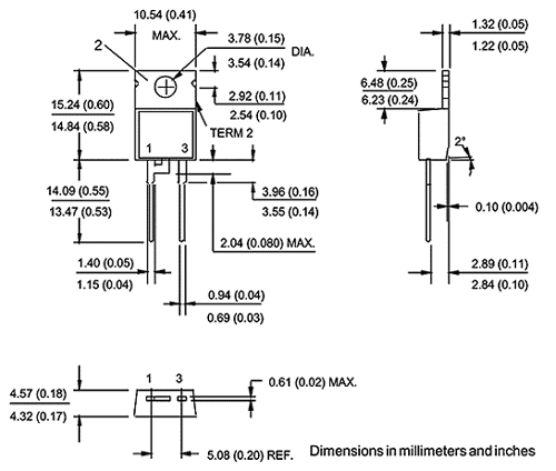 10TQ035, диод Шоттки VS 35В 10А TO-220AC