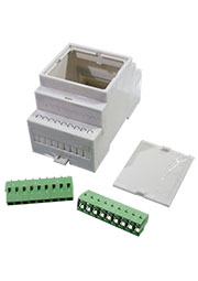 AK-DR-103A, Корпус пластиковый  на DIN-рейку  53.3*90.2*57.5, клеммный блок (альтернатива D3MG Gaint