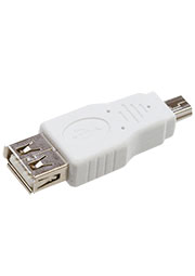 18-1175, Переходник гнездо USB-A (Female)-штекер miniUSB (Male)