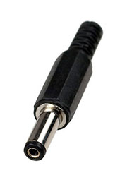 3-221, Разъем питания штекер 5.5x2.1x14мм пластик на кабель