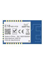 E18-MS1-PCB, Модуль ZigBee, CC2530, 2.4GHz, UART, I/O, 0.2 км