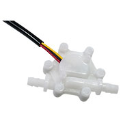 FRS-4.0L, импульсный датчик расхода воды 0.3-4.0л/мин 5В Д=2*6мм аксиальный