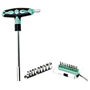 SD-9701M, Отвертка Т-образная с набором бит и головок (20шт)