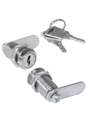 MS202-16, Замок цилиндрический для бокса с ключом RUICHI MS202-16, 16х12 мм, ригель прямой, 2 плоски