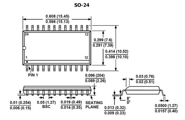 ADM208EARZ-REEL, SO24