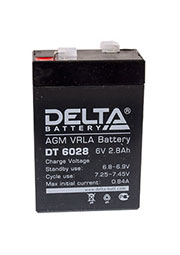 DT 6028, Аккумулятор ОПС 6В 2.8А.ч Delta DT 6028